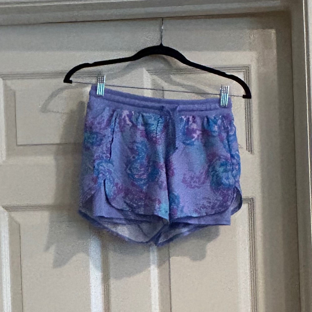 Kids Purple floral shorts